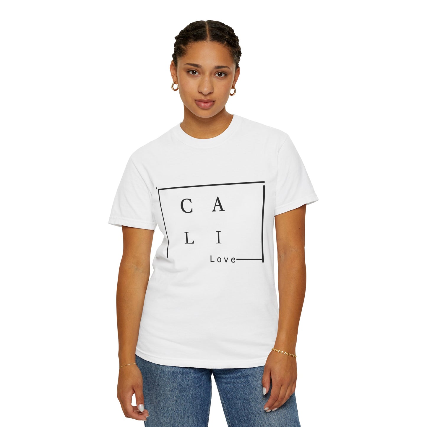 Cali Love Unisex Garment-Dyed T-Shirt - Casual Summer Style