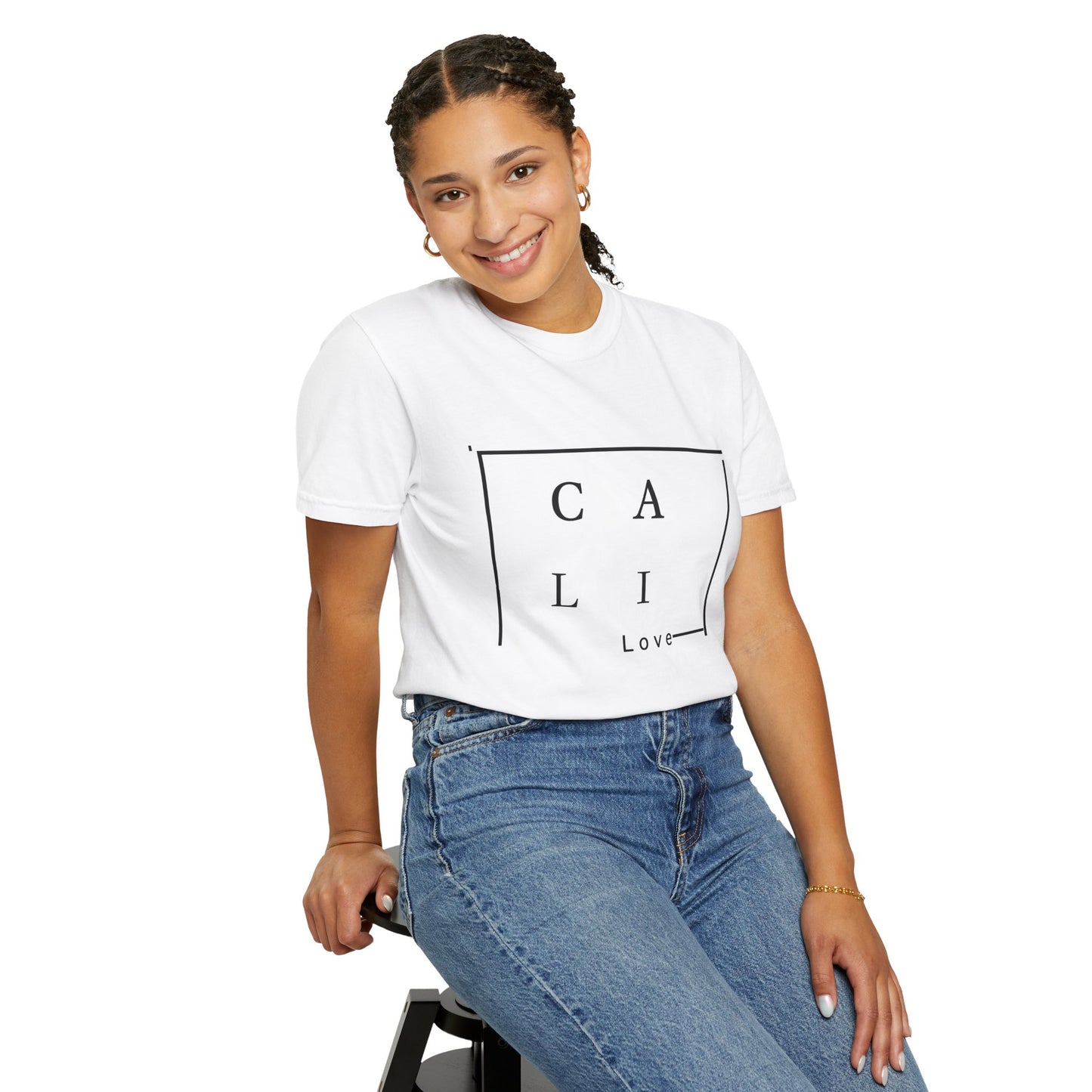 Cali Love Unisex Garment-Dyed T-Shirt - Casual Summer Style