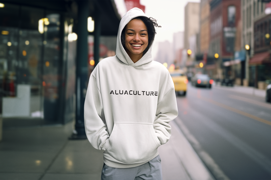 Trendy Unisex Hooded Sweatshirt with 'ALUA CULTR' Design